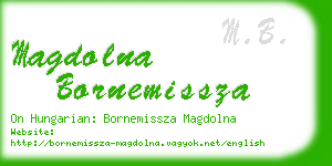 magdolna bornemissza business card